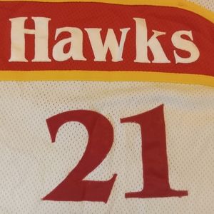 Authentic 86-'87 Dominique Wilkins Atlanta Hawks game day jersey